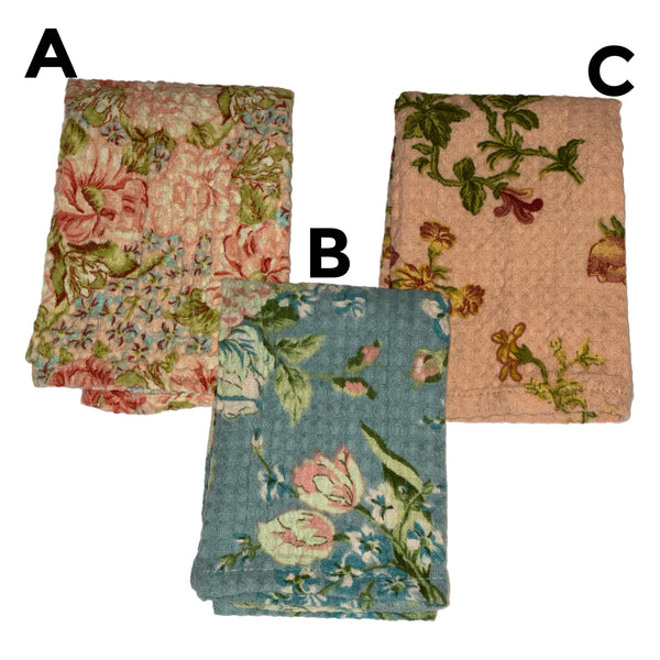 Assorted Heirloom Rose Patchwork Dish Cloth, INDIVIDUALLY SOLD