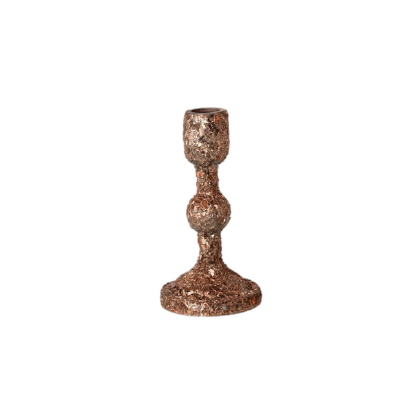 Assorted Bronze Glittered Taper Candle Holder, INDIVIDUALLY SOLD