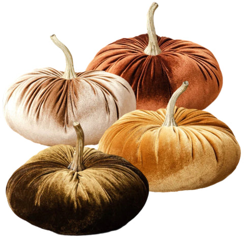 Assorted Large Velvet Pumpkin, INDIVIDUALLY SOLD