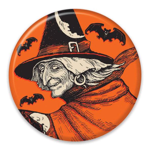 Vintage Inspired Witch Button