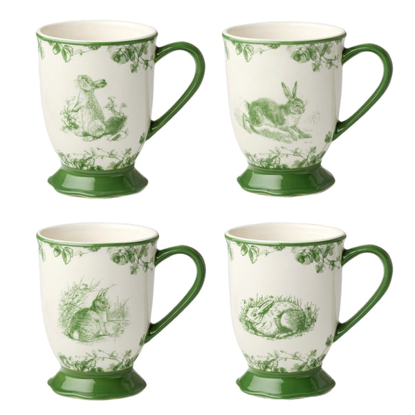 Assorted Green Bunny Mug, INDIVIDUALLY SOLD