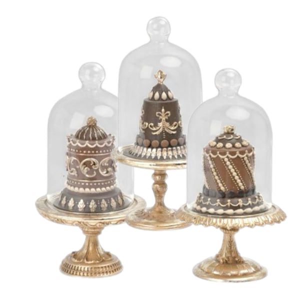 Assorted Chocolate Cake In Dome Figurine, INDIVIDUALLY SOLD