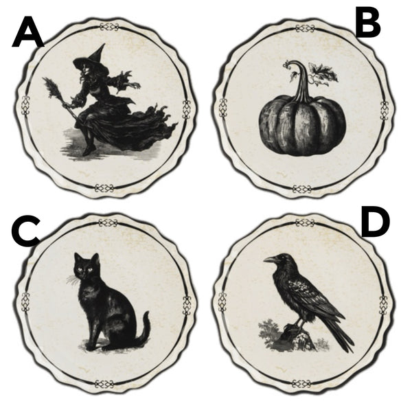 Assorted Halloween Character Plate, INDIVIDUALLY SOLD