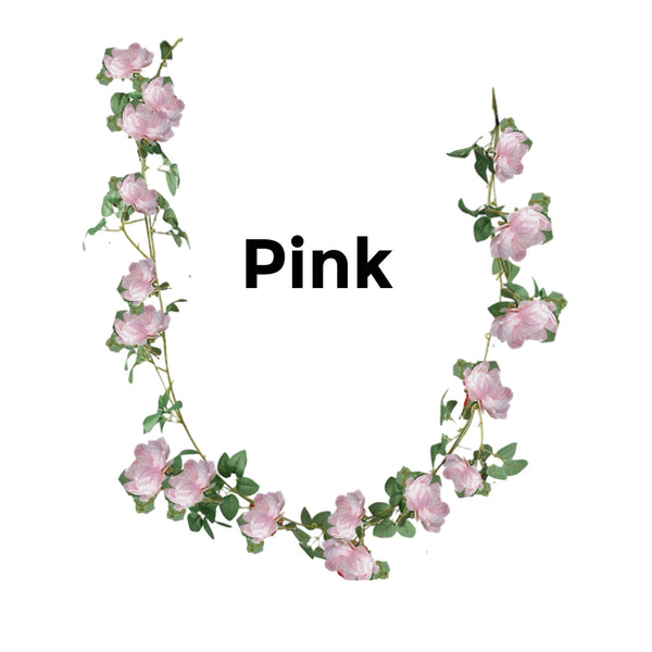 Assorted 6' Peony Garland, INDIVIDUALLY SOLD