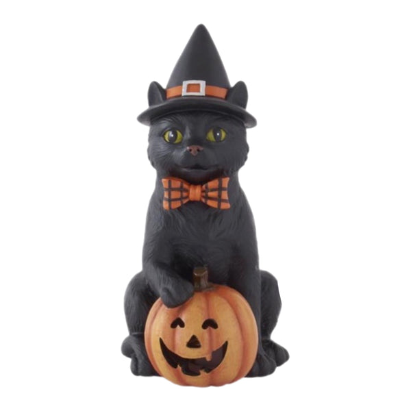 Assorted Cat With Pumpkin Figurine, INDIVIDUALLY SOLD
