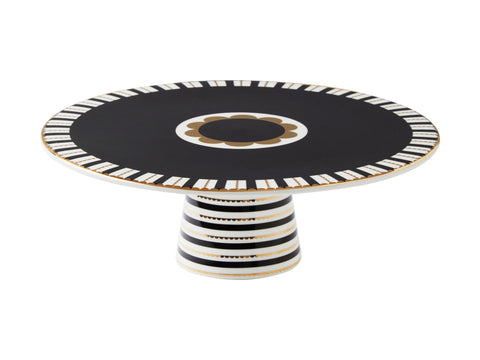 Black And Gold Cake Plate
