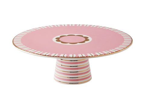 Pink And Gold Cake Plate