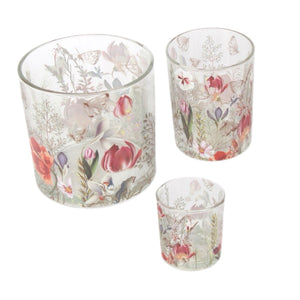 Assorted Floral Votive Candle Holder, INDIVIDUALLY SOLD