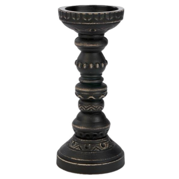 Assorted Distressed Black Pillar Holder, INDIVIDUALLY SOLD