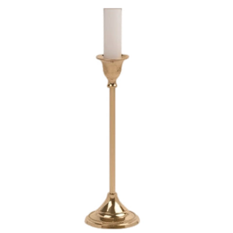 Large Brass Taper Candle Holder