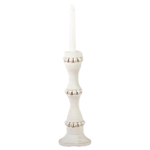 Tall White Taper Candle Holder