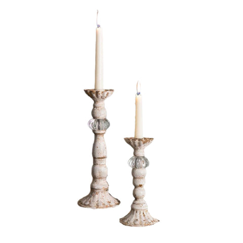 Assorted White Taper Candle Holder, INDIVIDUALLY SOLD