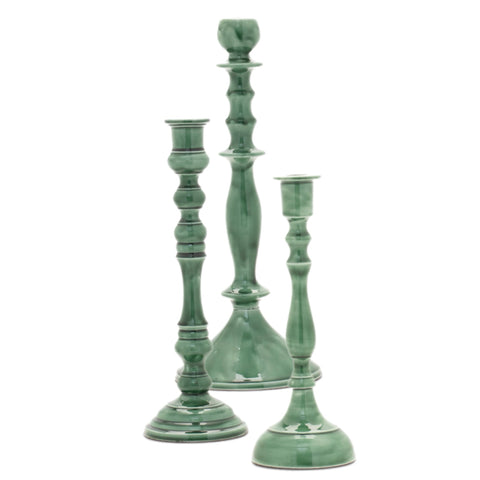 Assorted Turquoise Taper Candle Holder, INDIVIDUALLY SOLD