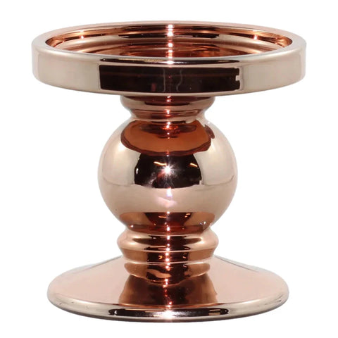 Copper Pillar Candle Holder - LARGE