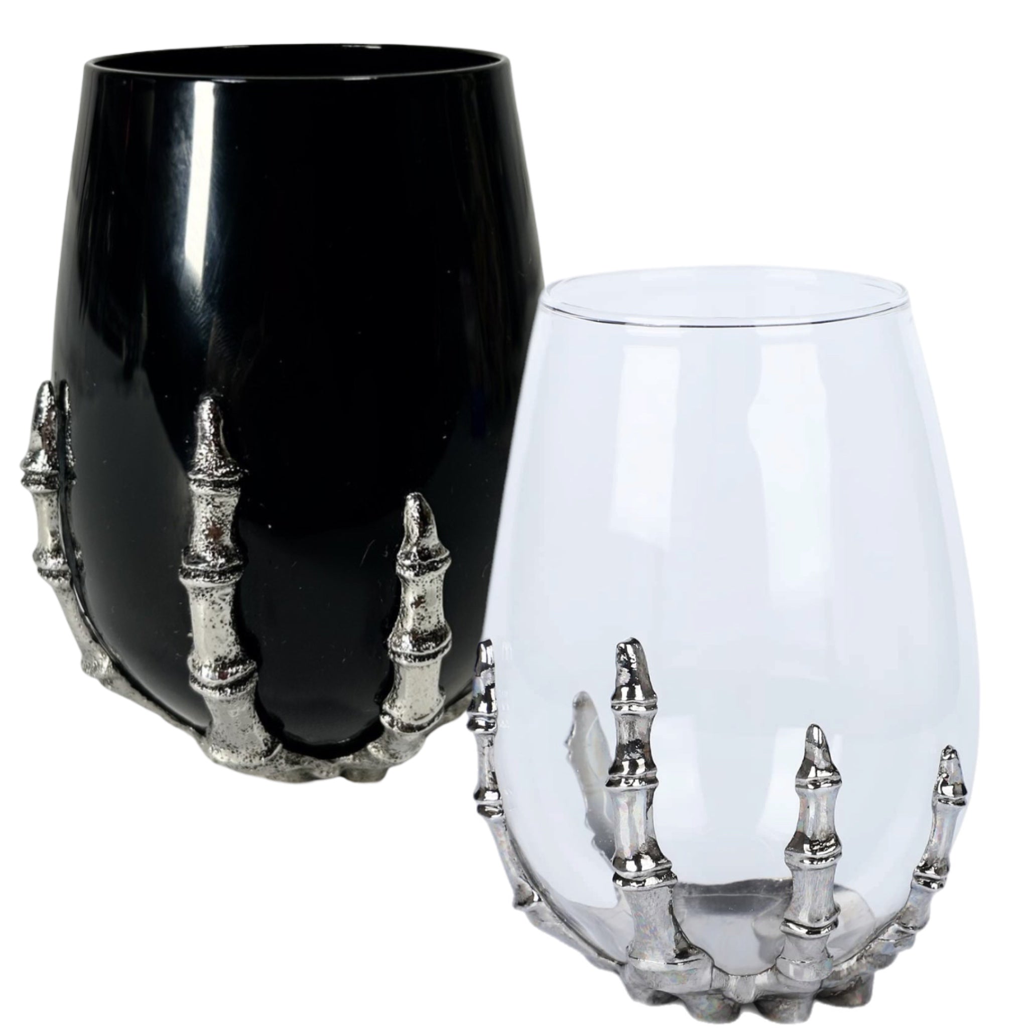 Assorted Skeleton Stemless Wine Glass, INDIVIDUALLY SOLD