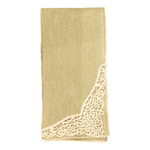 Sage Versailles Linen Napkin, INDIVIDUALLY SOLD