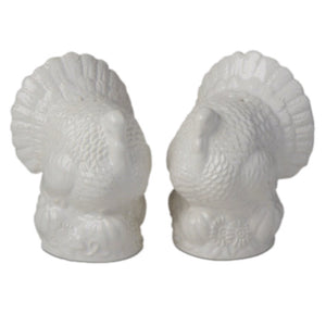 White Turkey Salt & Pepper, Set Of 2