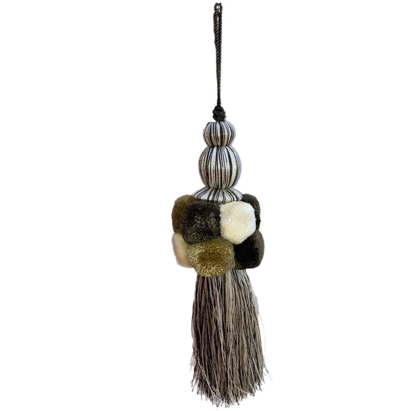 Brown Pom Pom Tassel