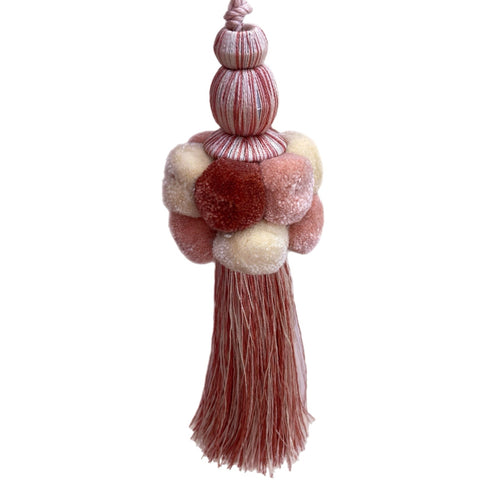 Pink Pom Pom Tassel