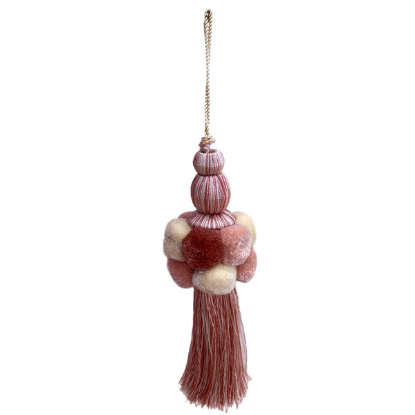 Pink Pom Pom Tassel