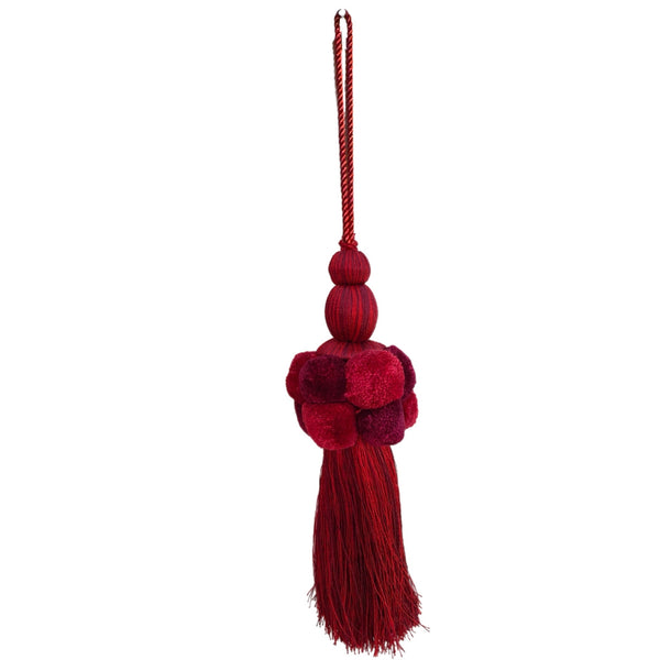 Red Pom Pom Tassel
