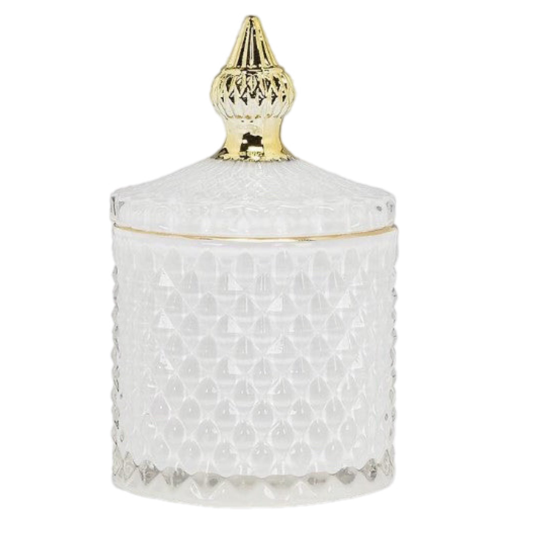 White Jar With Lid