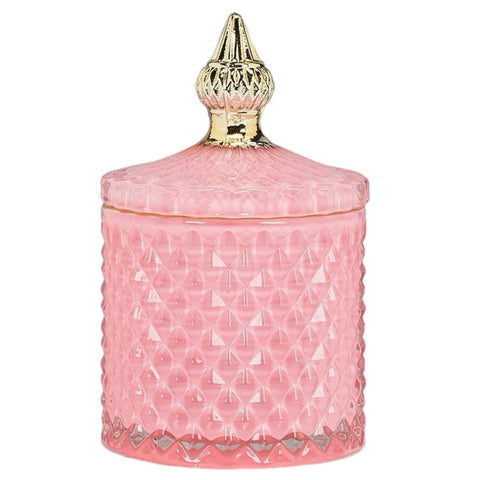 Pink Jar With Lid