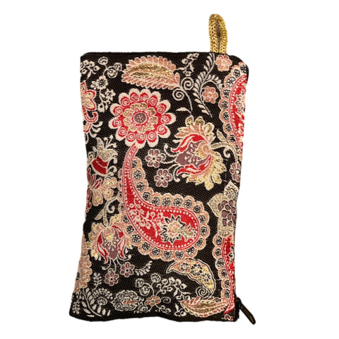 Ornate Pouch - Black And Pink