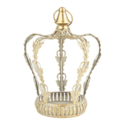 Crown Pillar Candle Holder - SMALL