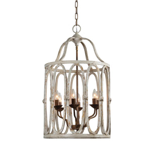 Ivory Birdcage Chandelier