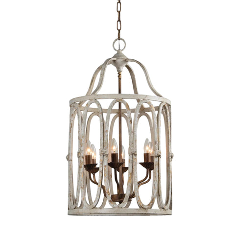 Ivory Birdcage Chandelier