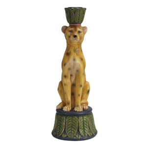 Cheetah Taper Candle Holder