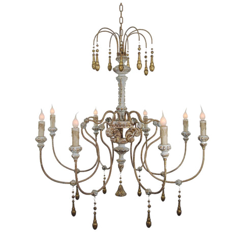 Provenciale Antiqued Chandelier