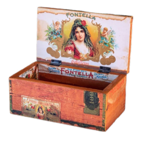 Vintage Inspired Cigar Storage Box