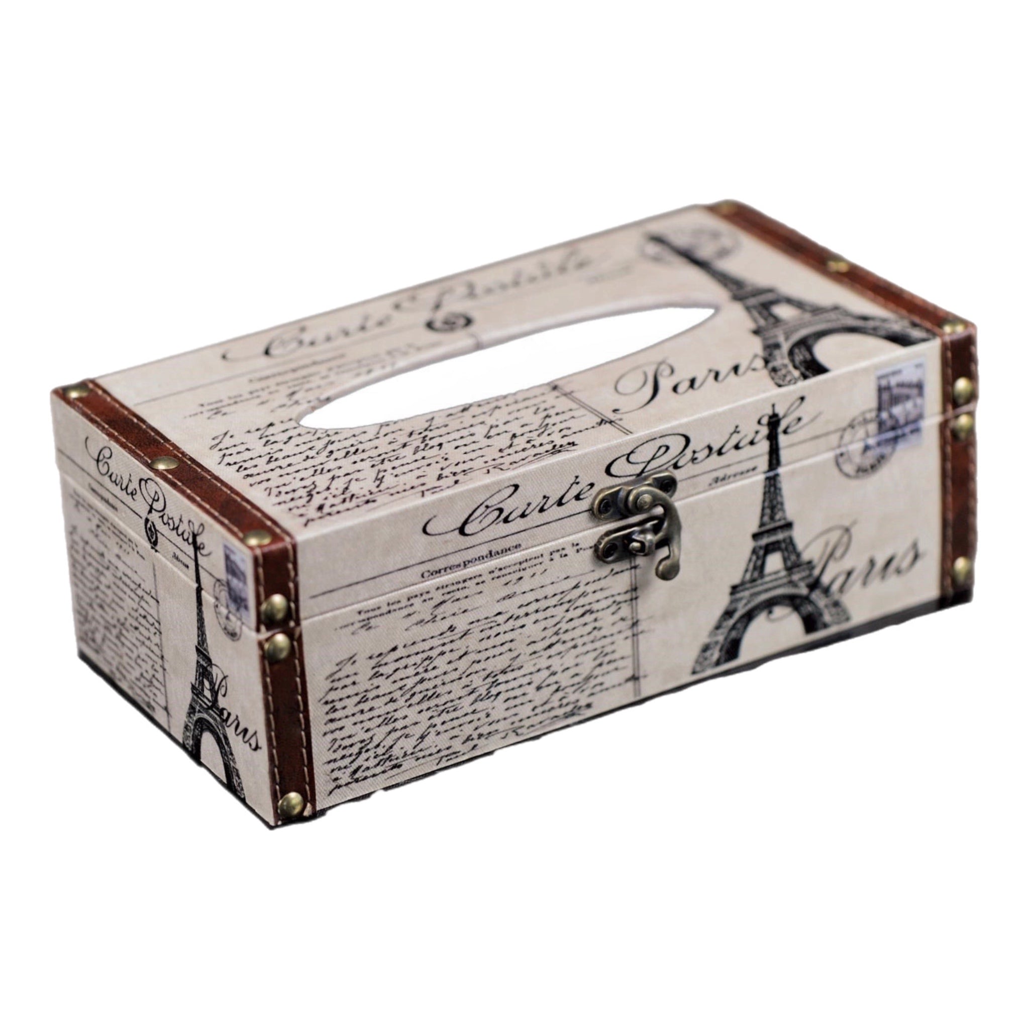 Paris Letters Kleenex Box