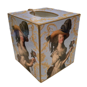 Marie Antionette Tissue Box Cover - BLUE