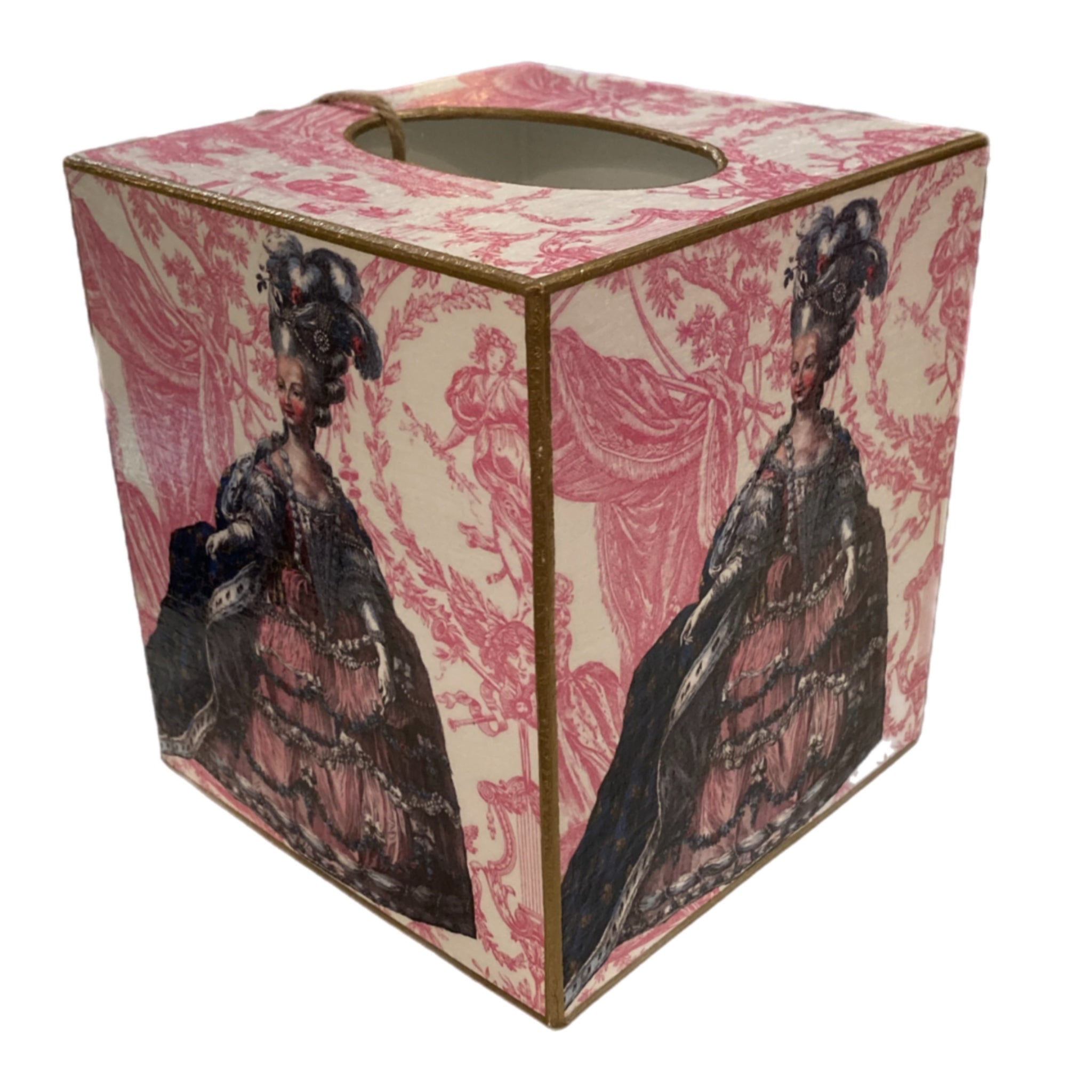 Marie Antionette Tissue Box Cover - TOILE