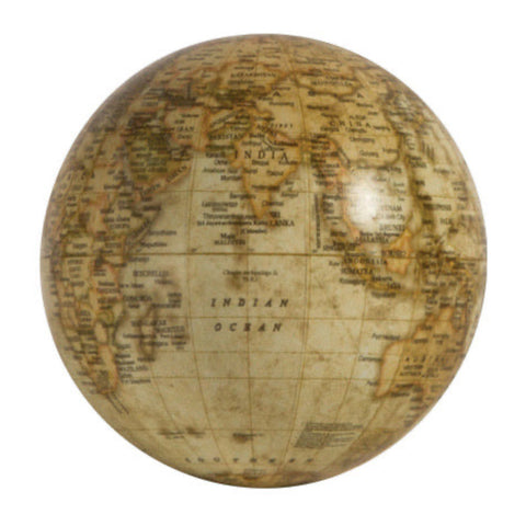 Beige Globe Figurine