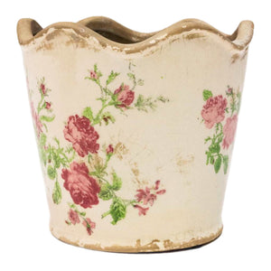 Pink Flowers Planter - SMALL