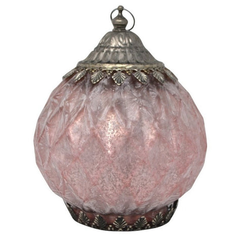 Antiqued Pink Lantern LED