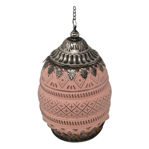 Antiqued Pink Lantern LED