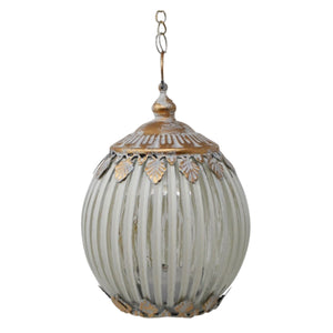 Antiqued White Lantern LED