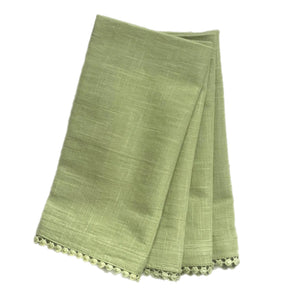 Green Linen Napkin, Set Of 4
