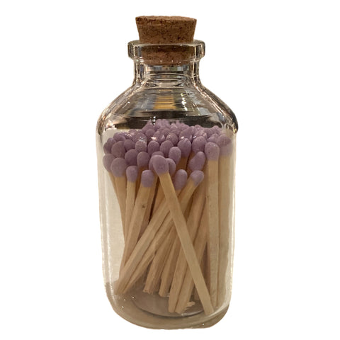 Purple Coloured Matches In Jar