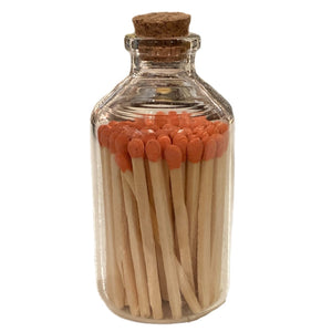 Apricot Coloured Matches In Jar