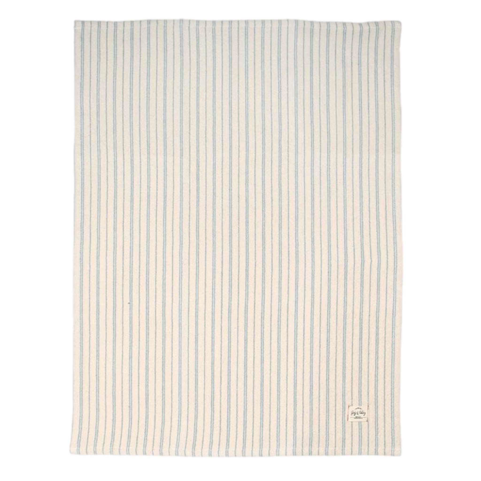 Aqua Stripe Tea Towel