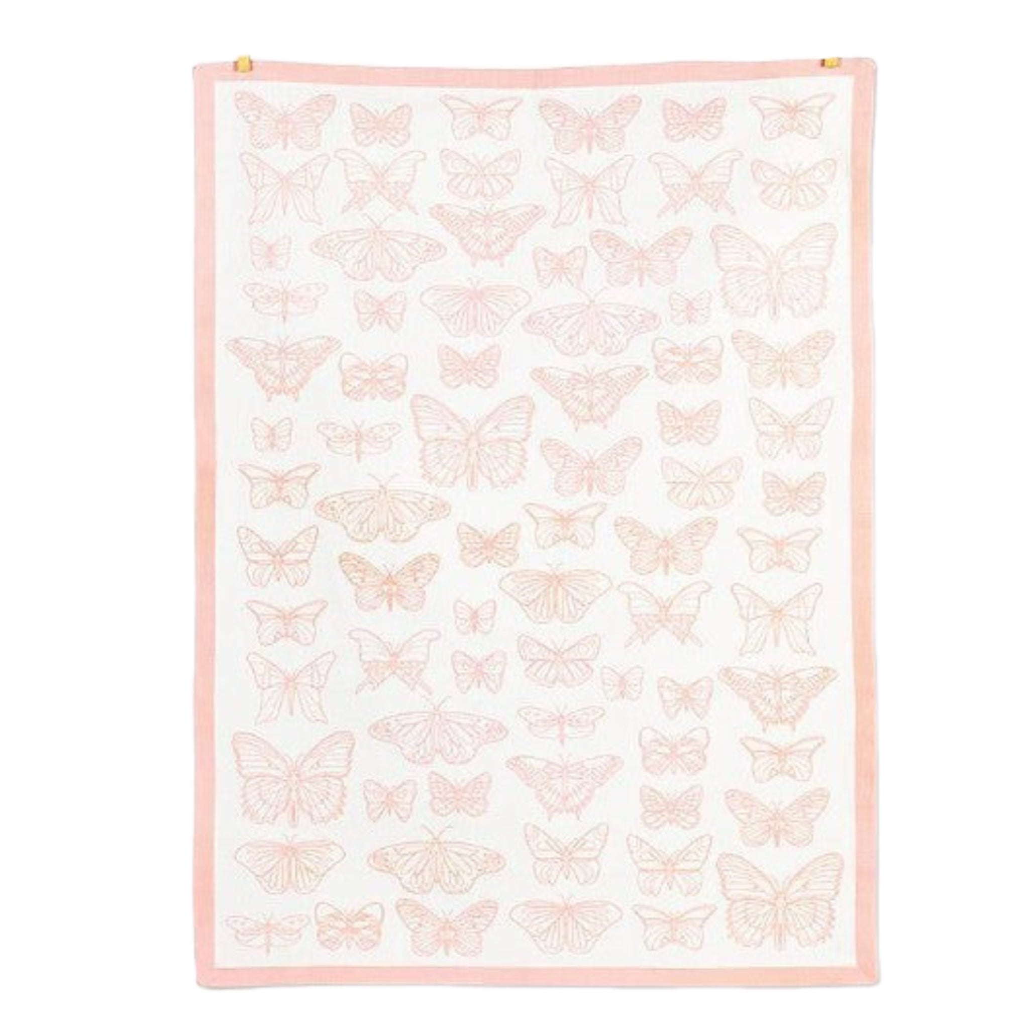 Pink Butterfly Tea Towel