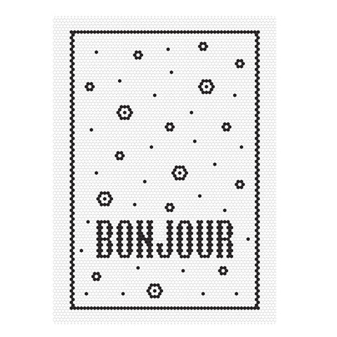 Bonjour Tea Towel