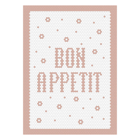 Bon Appetit Tea Towel - PINK