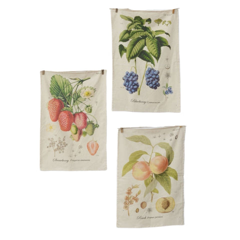 Assorted Fruit Tea Towel, INDIVIDUALLY SOLD